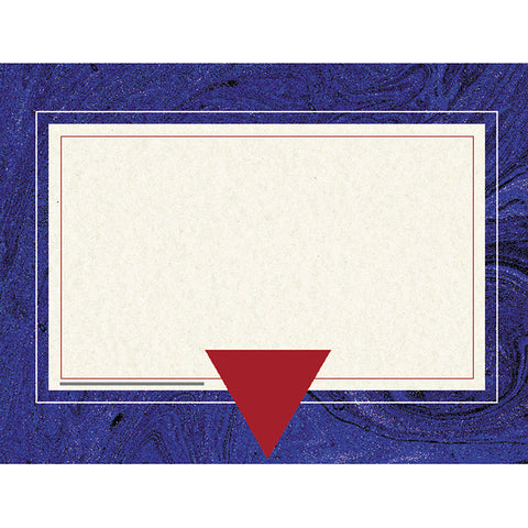 Blue Marble Border Certificate, 8-1/2 X 11, 50/Pkg
