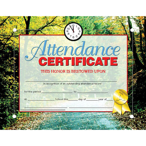 Attendance Certificate