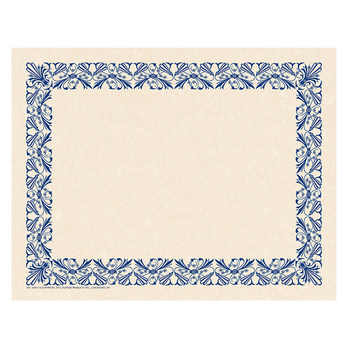 Art Deco Border Paper, Blue