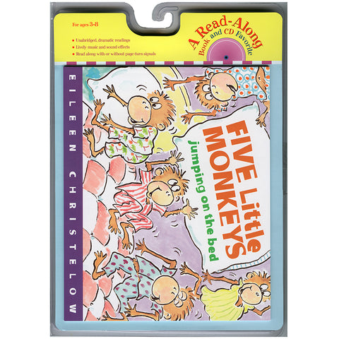 Five Little Monkeys Jumping On The Bed Book & Cd