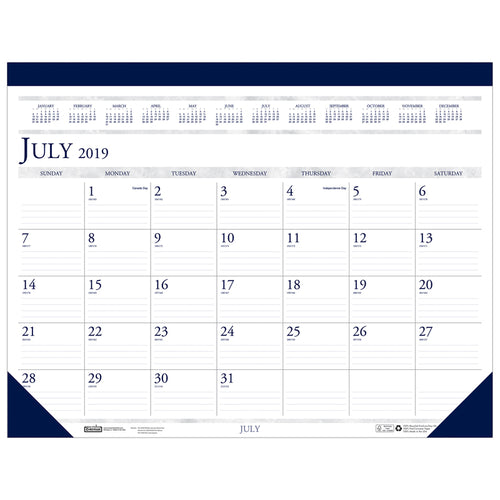 Academic Desk Pad, 18 1/2 X 13