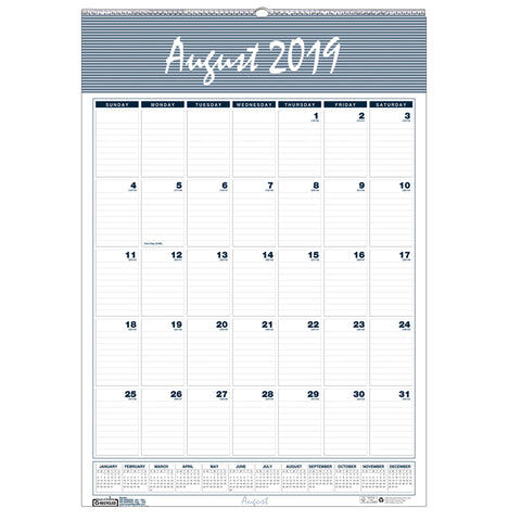 Bar Harbor Academic Wall Calendar, 12 X 17
