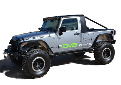 Jeep JK Truck Conversion 07-18 Wrangler JK Black DV8 Offroad