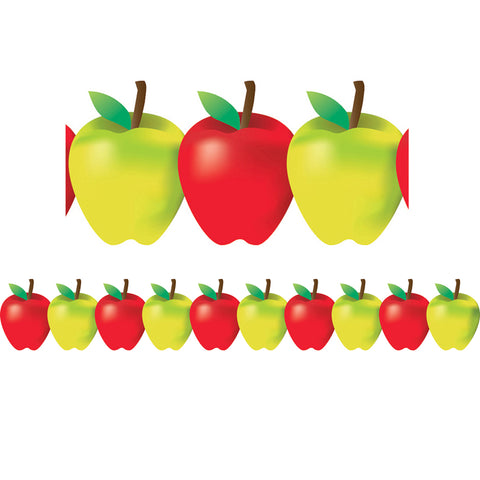 Red And Green Apples Border