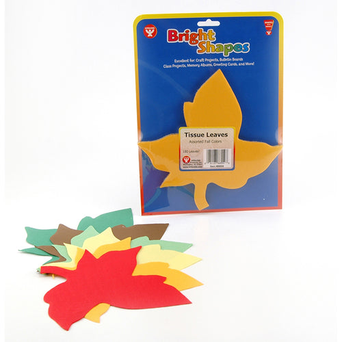 6 Tissue Paper Maple Leaves, 180/Pkg
