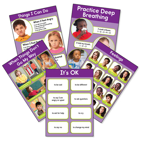 Feelings Bulletin Board Set, Pack Of 5