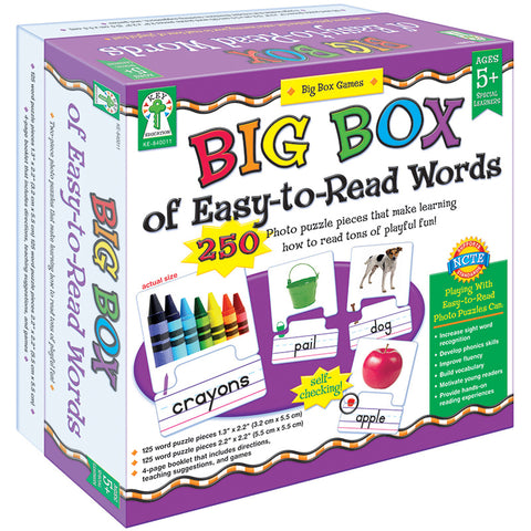 Big Box Of Easy-To-Read Words Board Game, Grade K-2