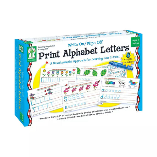 Print Alphabet Letters Manipulative, Write-On/Wipe-Off