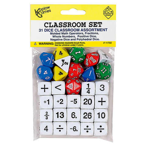 Classroom Dice Set, 31 Dice