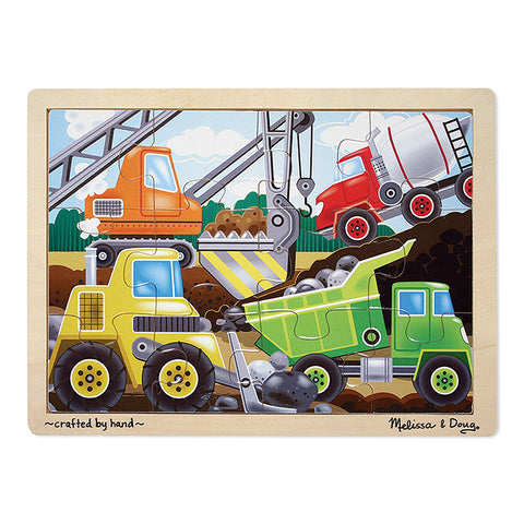 Construction Site Wooden Jigsaw Puzzle, 12 X 9, 12 Pcs