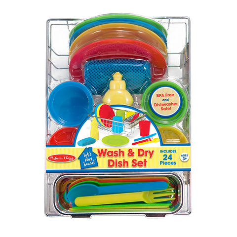 Let'S Play House! Wash & Dry Dish Set