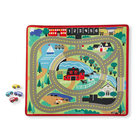 'Round The Town Road Rug & Car Set