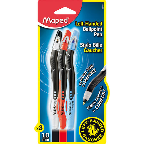 Visiopen Ball-Point For Lefties - 3Pk