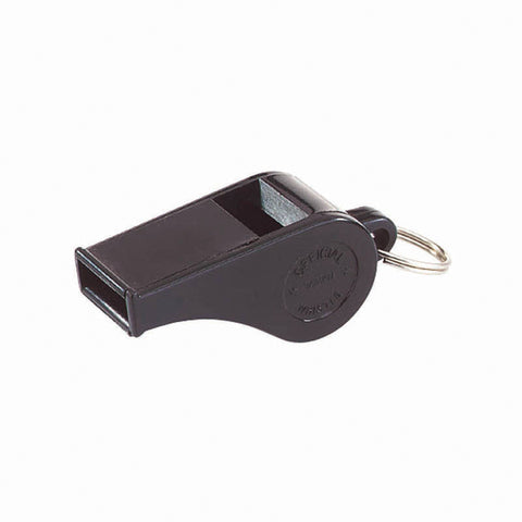 Black Plastic Whistles, Set Of 12