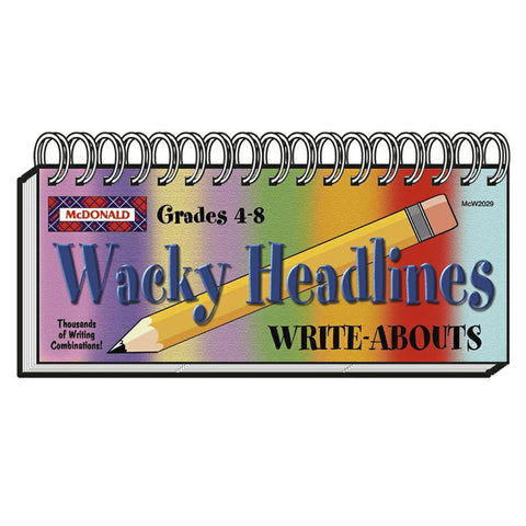 Wacky Headlines Write-Abouts Booklet
