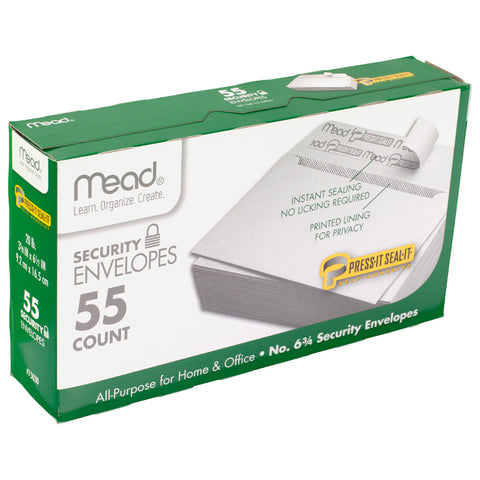 Press-It Seal-It Security Envelopes, #6.75, 55 Count