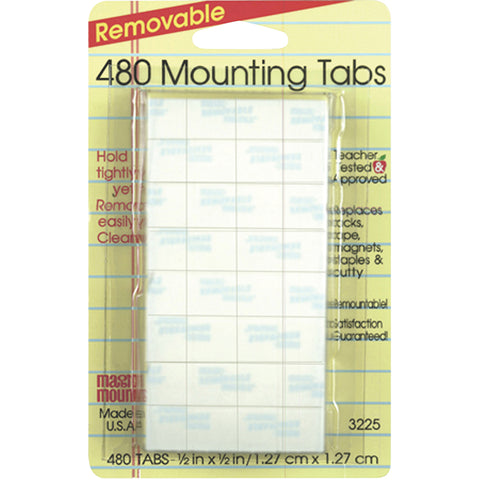 Removable Tabs, 1/2 X 1/2, 480/Pkg