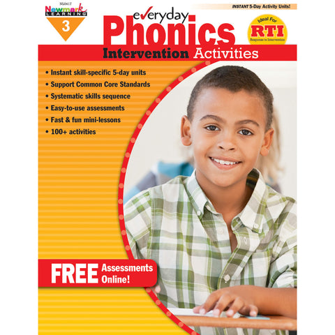 Everyday Intervention Activities For Phonics, Grade 3