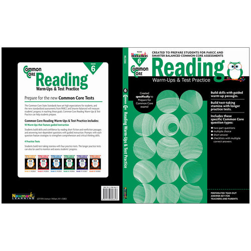 Common Core Reading: Warm-Ups & Test Practice, Grade 6