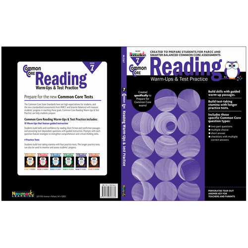 Common Core Reading: Warm-Ups & Test Practice, Grade 7