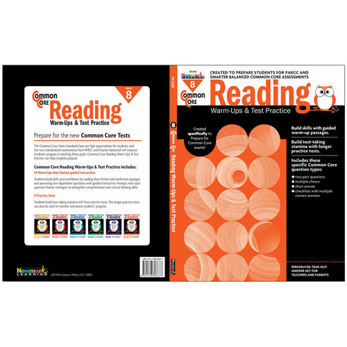 Common Core Reading: Warm-Ups & Test Practice, Grade 8
