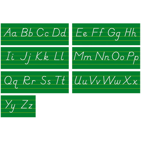 Alphabet Lines Modern Manuscript Bulletin Board Set
