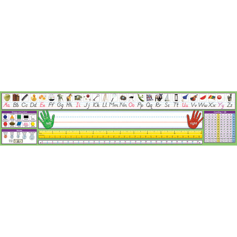Adhesive Primary Modern Manuscript Desk Plates, 36/Pack