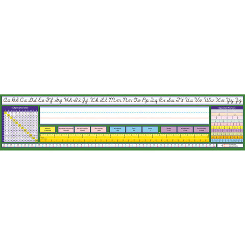 Adhesive Intermediate Contemporary Cursive Desk Plates, 17.5 X 4, Pack Of 36