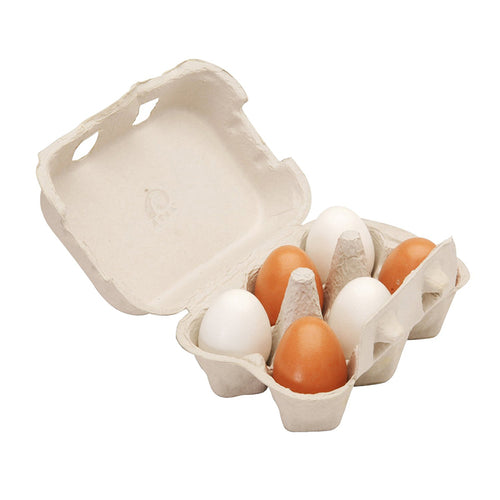 Wooden Eggs, Set Of 6
