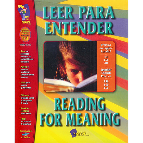 Leer Para Entender/Reading For Meaning, Grades 1-3