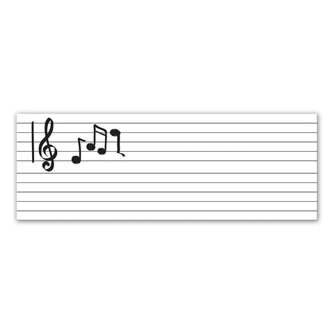 Dry Erase Music Staff Roll, Self-Adhesive, Music Staff, 17 X 4', 1 Roll