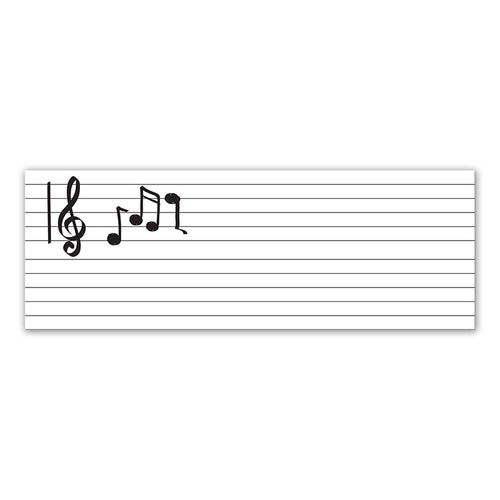 Dry Erase Music Staff Roll, Self-Adhesive, Music Staff, 17 X 4', 1 Roll