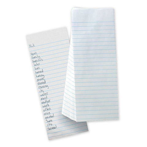 Composition Paper, White, Spelling Slip, 3/8 Ruled, 4 X 10-1/2, 500 Sheets