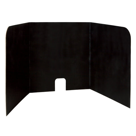 Computer Lab Privacy Board, Black, 22H X 22W X 20D, 4 Boards