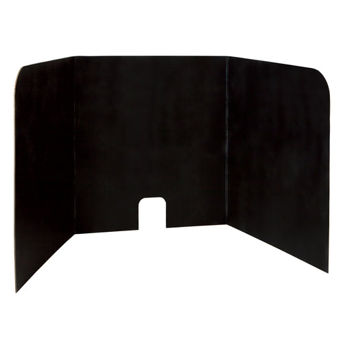 Computer Lab Privacy Board, Black, 22H X 22W X 20D, 4 Boards