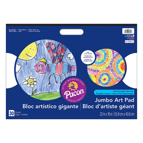 Art Street Jumbo Art Pad, White, 22 X 16, 30 Sheets