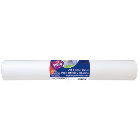 Art Street Art & Easel Roll, White, 18 X 75', 1 Roll