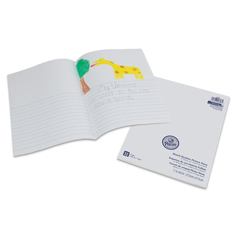 Art Street Beginner Sketch Booklet, Picture Story, 11 X 8-1/2, 16 Sheets