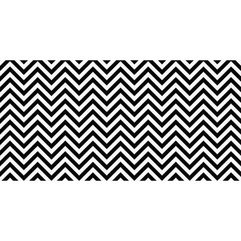 Bulletin Board Art Paper, Chic Chevron-Black & White, 48 X 50', 1 Roll