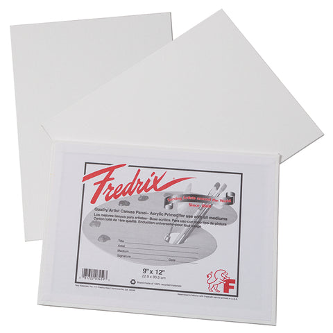 Art Street Canvas Panels, White, 9 X 12, 3 Panels