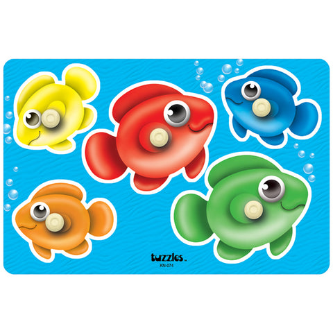 Bubble Fish Peg Puzzle, 8 Width, 12 Length
