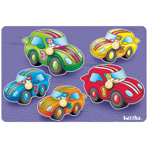 Clever Cars Peg Puzzle, 12 Width, 8 Length