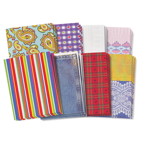 Roylco Fabulous Fabric Paper, 8-1/2 X 11, 40 Shts