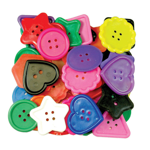 Roylco Really Big Buttons„¢, 8 Shapes, 1 Lb.