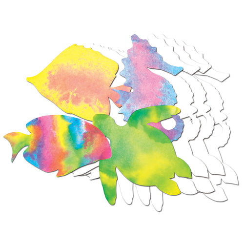 Roylco Color Diffusing Paper Sealife, 48/Pkg