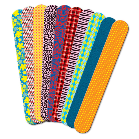 Printed Craft Sticks, Fabric Prints, 50/Pkg
