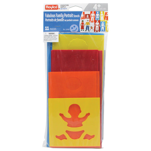 Roylco Fabulous Family Portrait Stencils