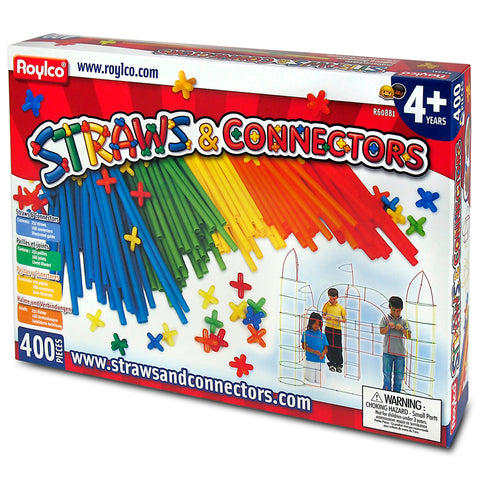 Roylco Straws & Connector Set, 400 Pieces
