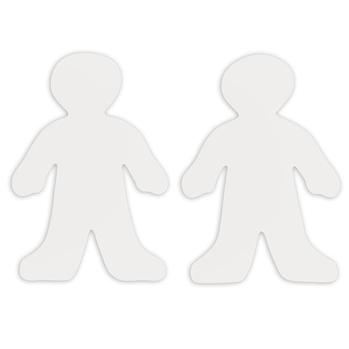 Roylco Wee Kid Fingerpaint Paper Shape, 7-1/2 X 12, 36/Pkg