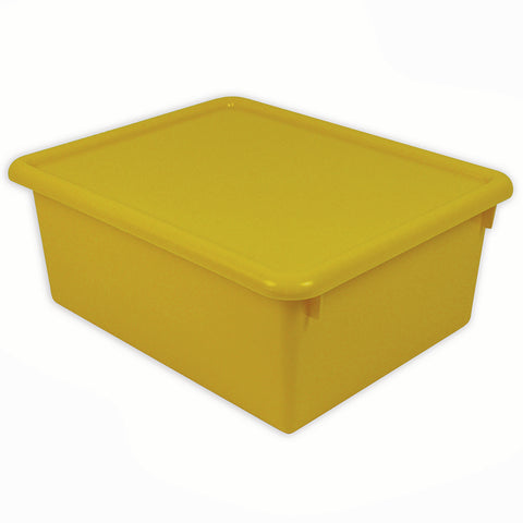 5 Stowaway Letter Box With Lid, Yellow